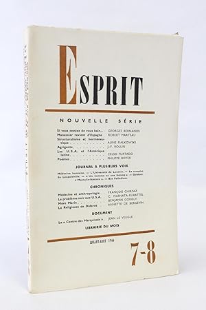 Image du vendeur pour Esprit. Nouvelle srie N351 de la 34me anne mis en vente par Librairie Le Feu Follet