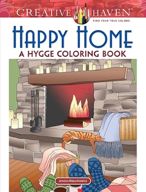 Image du vendeur pour Creative Haven Happy Home: A Hygge Coloring Book (Paperback or Softback) mis en vente par BargainBookStores