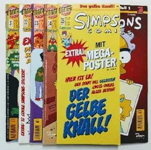 Simpsons Comics Nr. 31, 32, 33, 34, 35 - 1999.
