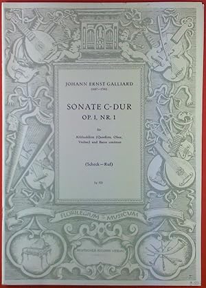 Bild des Verkufers fr Sonate C-Dur OP. I, Nr. 1 fr Altblockflte ( Querflte, Oboe, Violine ) und Basso continuo ( Scheck - Ruf ). zum Verkauf von biblion2