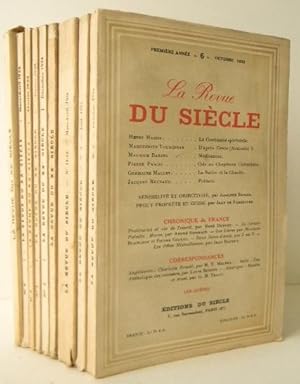 LA REVUE DU SIECLE. DIX NUMEROS.