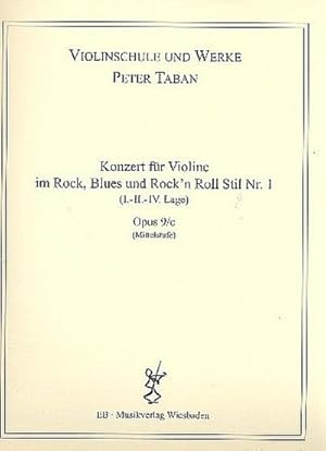 Bild des Verkufers fr Konzert im Rock-, Blues- und Rock'n'Roll-Stil Nr.1, op.9c fr Violine und Klavier zum Verkauf von AHA-BUCH GmbH