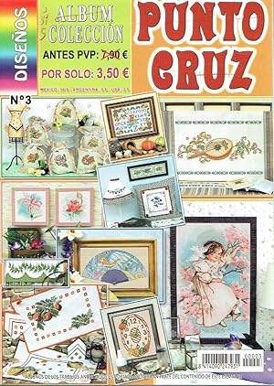 Punto de Cruz. Diseños. Album Colección, nº 3.