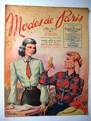 Modes de Paris N° 92 du 3 Septembre 1948