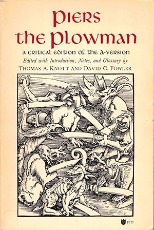 Bild des Verkufers fr Piers the Plowman: A Critical edition of the A-Version zum Verkauf von Kenneth Mallory Bookseller ABAA