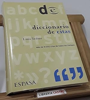 Imagen del vendedor de Diccionario de citas a la venta por Librería Castro