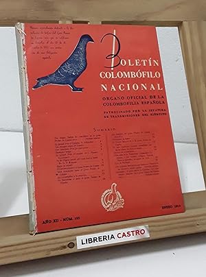 Boletín Colombófilo Nacional, año 1953 completo