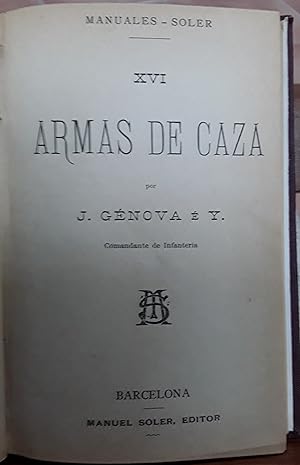 Imagen del vendedor de Armas de caza a la venta por Librera Castro