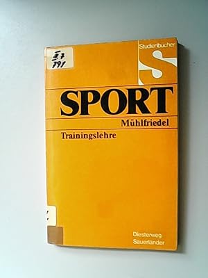 Bild des Verkufers fr Trainingslehre. Studienbcher Sport. zum Verkauf von Antiquariat Bookfarm