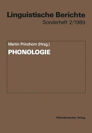 Immagine del venditore per Phonologie venduto da Antiquariat Bookfarm