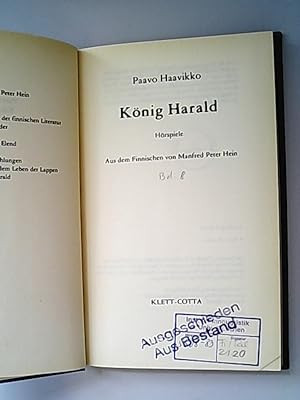 Seller image for Knig Harald : Hrspiele. Sammlung Trajekt ; 8 for sale by Antiquariat Bookfarm