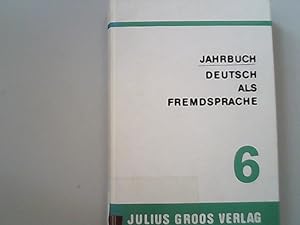 Seller image for Jahrbuch Deutsch Als Fremdsprache, Band 6, 1980. for sale by Antiquariat Bookfarm