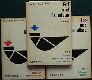 Erd- und Grundbau. Drei Bände (von 4). Band 2 fehlt.