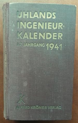 Seller image for Uhlands Ingenieur-Kalender 1941. for sale by buch-radel