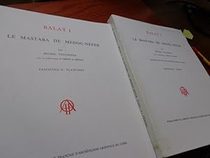 Imagen del vendedor de BALAT I : Le Mastaba de Medou-Nefer, 2 vol. a la venta por suspiratio - online bcherstube