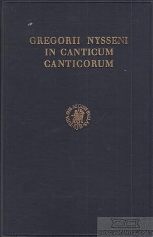 Imagen del vendedor de In Canticum Canticorum Edidit Hermannus Langerbeck a la venta por Leipziger Antiquariat