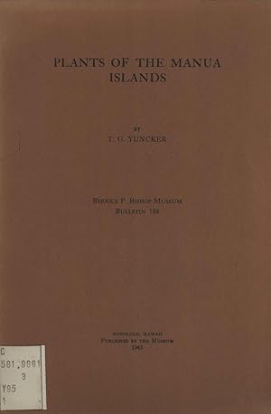 Seller image for Plants of the Manua Islands (Bulletin, 184) for sale by Masalai Press