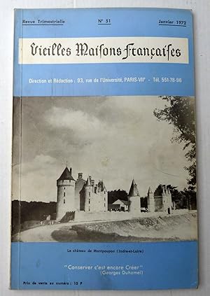 Vieilles Maisons Françaises N°51. 1972. Le Château de Montpoupon(Indre-et-Loire)