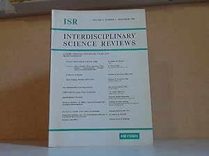 Seller image for Interdisciplinary science reviews - Volume 3, Number 4, December 1978 for sale by Andrea Ardelt