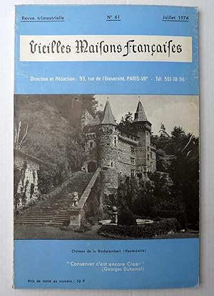 Vieilles Maisons Françaises N°61. 1974. Château de la Rochelambert (Haute-Loire).