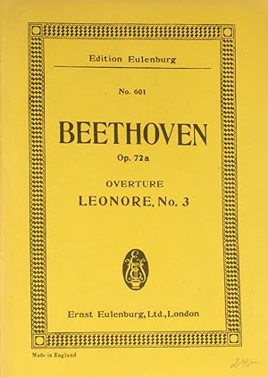 Image du vendeur pour Ludwig van Beethoven (Op. 72 a). Overture Leonore Nr. 3, mis en vente par Versandantiquariat Hbald