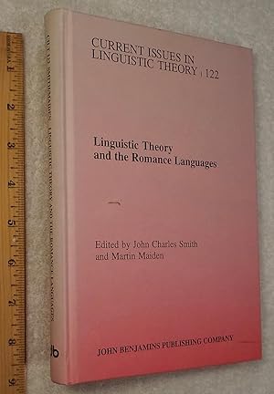 Imagen del vendedor de Linguistic Theory and the Romance Languages (Current Issues in Linguistic Theory) a la venta por Dilly Dally