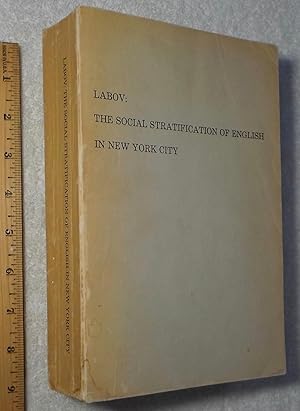 Immagine del venditore per The Social Stratification of English in New York City venduto da Dilly Dally