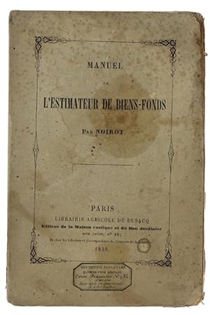 Traité de l'estimation et du partage de BIENS-FONDS.: