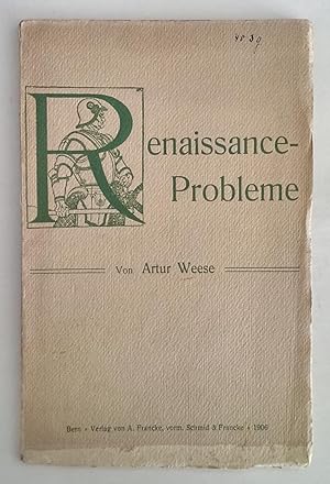 Seller image for Renaissance-Probleme. for sale by Antiquariat Buecher-Boerse.com - Ulrich Maier