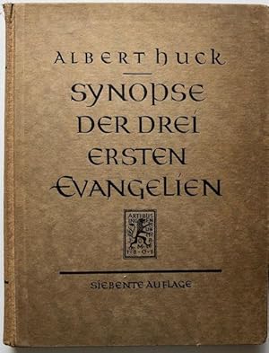 Imagen del vendedor de Synopse der drei ersten Evangelien. Anhang: Die Johannesparallelen. a la venta por Antiquariat Lohmann