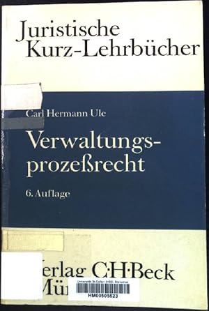 Seller image for Verwaltungsprozessrecht: Ein Studienbuch. Juristische Kurz-Lehrbcher for sale by books4less (Versandantiquariat Petra Gros GmbH & Co. KG)