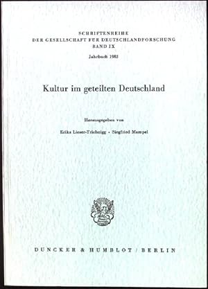 Seller image for Kultur im geteilten Deutschland. Gesellschaft fr Deutschlandforschung: Band IX for sale by books4less (Versandantiquariat Petra Gros GmbH & Co. KG)