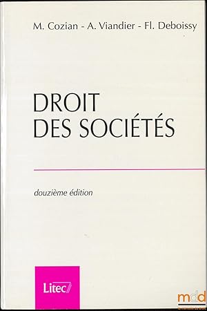 Immagine del venditore per DROIT DES SOCITS, 12med. venduto da La Memoire du Droit