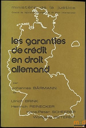 Immagine del venditore per LES GARANTIES DE CRDIT EN DROIT ALLEMAND, traduit et adapt par Lydie Frere et Heinrich Reinecker, prfac par Denis Tallon, Ministre de la Justice venduto da La Memoire du Droit