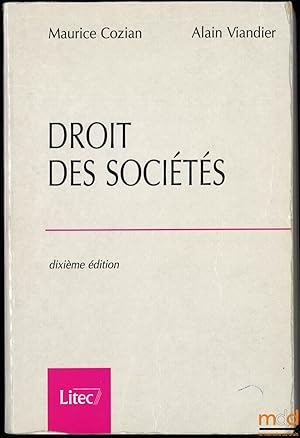 Image du vendeur pour DROIT DES SOCITS, 10med. mis en vente par La Memoire du Droit