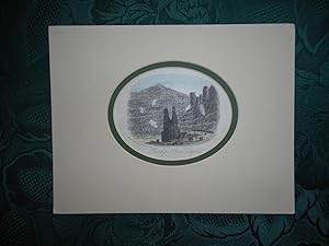 Bild des Verkufers fr PENRHYN SLATE QUARRIES - An Original Antique Vignette Steel Engraving. zum Verkauf von Sue Lloyd-Davies Books