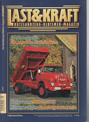 Imagen del vendedor de Last & Kraft. Nutzfahrzeuge - Oldtimer - Magazin. 1/2008, Januar/Februar. Speditionsportr�t: 100 Jahre Gebr. Kupfer in Plauen a la venta por Allg�uer Online Antiquariat