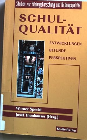 Image du vendeur pour Schulqualitt : Entwicklungen, Befunde, Perspektiven. Studien zur Bildungsforschung und Bildungspolitik ; Bd. 14 mis en vente par books4less (Versandantiquariat Petra Gros GmbH & Co. KG)