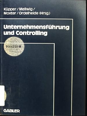 Seller image for Unternehmensfhrung und Controlling. Frankfurter Betriebswirtschaftliches Forum: Frankfurter Betriebswirtschaftliches Forum an der Johann-Wolfgang-Goethe-Universitt ; Bd. 3 for sale by books4less (Versandantiquariat Petra Gros GmbH & Co. KG)