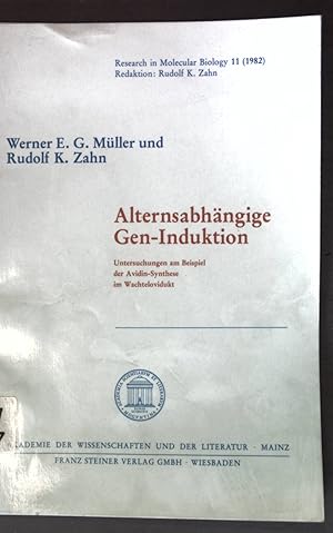 Imagen del vendedor de Alternsabhngige Gen-Induktion: Untersuchungen am Beispiel der Avidin-Synthese im Wachtelovidukt ; Akademie der Wissenschaften und der Literatur, mathematisch-naturwissenschaftliche Klasse, Research ini Molecular Biology 11; a la venta por books4less (Versandantiquariat Petra Gros GmbH & Co. KG)