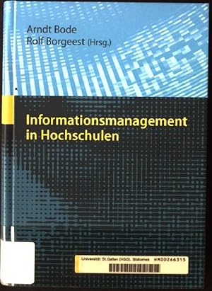 Bild des Verkufers fr Informationsmanagement in Hochschulen. zum Verkauf von books4less (Versandantiquariat Petra Gros GmbH & Co. KG)