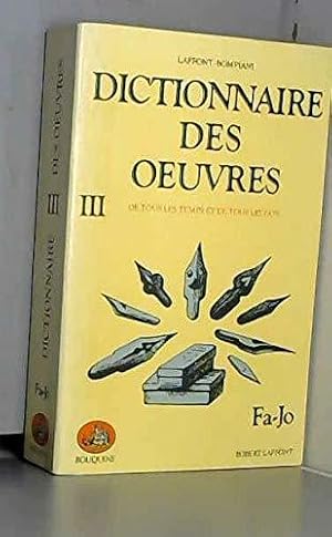 Seller image for Dict Des Oeuvres T3 for sale by JLG_livres anciens et modernes