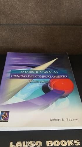 Imagen del vendedor de ESTADSTICA PARA LAS CIENCIAS DEL COMPORTAMIENTO a la venta por Lauso Books