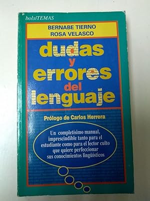 Seller image for Dudas y errores del lenguaje for sale by Libros Ambig