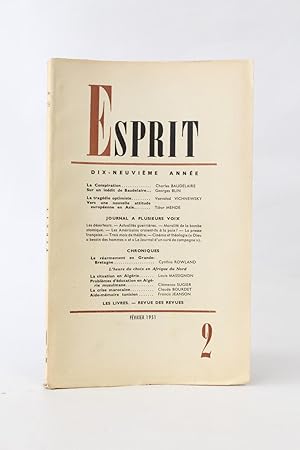 Seller image for La conspiration - In Esprit N176 de la 19me anne for sale by Librairie Le Feu Follet