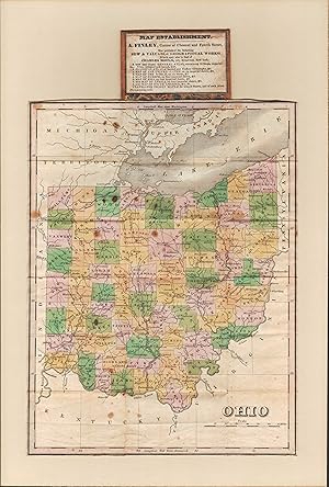 Travelling Pocket Map of Ohio.