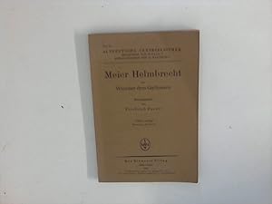 Seller image for Meier Helmbrecht. Hrsg. von F.Panzer. Altdeutsche Textbibliothek Nr. 11. for sale by ANTIQUARIAT FRDEBUCH Inh.Michael Simon