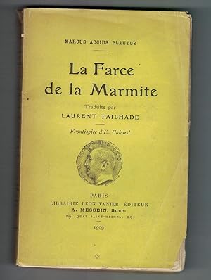 Seller image for la farce de la Marmite for sale by Mimesis