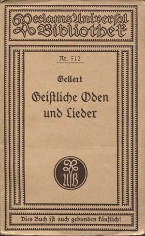Bild des Verkufers fr Geistliche Oden und Lieder Reclams Universal-Bibliothek Nr. 512 zum Verkauf von Flgel & Sohn GmbH