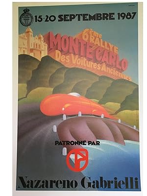 AFFICHE : 6ème RALLYE MONTE-CARLO DES VOITURES ANCIENNES